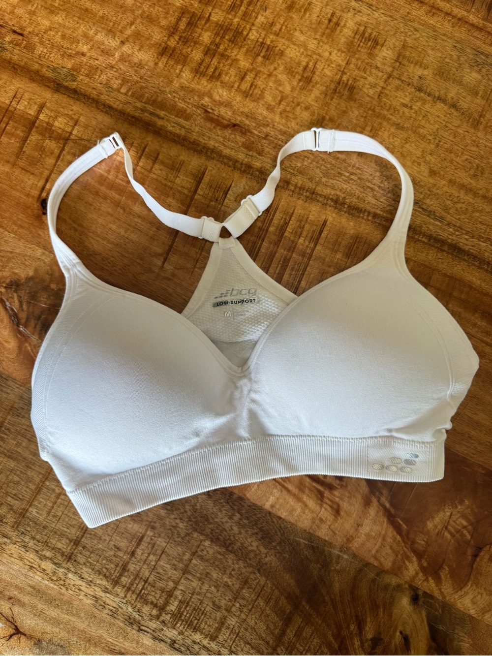 bcg White Wireless Molded Sports Bra